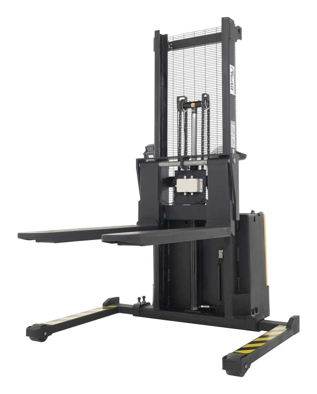 Vestil S-62-AA-SCL adjustable powered stacker w scale