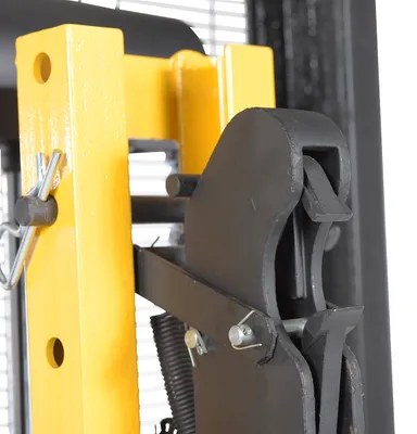 Vestil S-CB-62-SDC counter-balanced drum lifters (powered lift & power drive) shown from an alternate angle