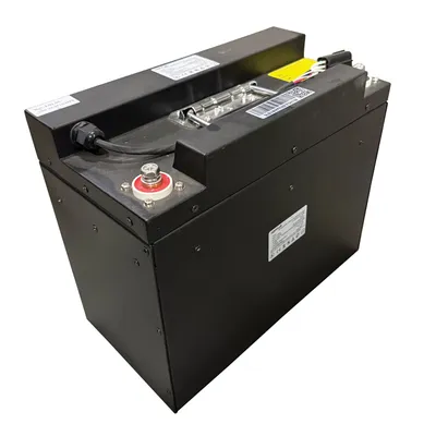 Vestil S-LION-BATT stackers with lithium ion battery