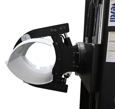 Vestil S-MU-VDGR-PDRM-30 fully powered vertical gripper rotator shown from an alternate angle