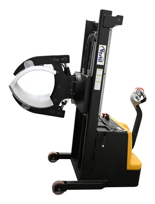 Vestil S-MU-VDGR-PDRM-55 fully powered vertical gripper rotator shown from an alternate angle