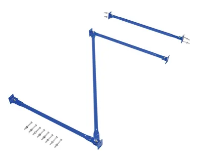 Vestil SB-C-10-36 standard-duty cantilever racking shown from an alternate angle