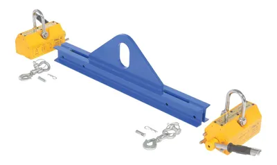 Vestil SBM-20-3-ML magnetic spreader beam shown from an alternate angle