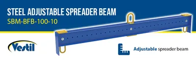 Vestil SBM-BFB-100-10 adjustable spreader beam feature highlights