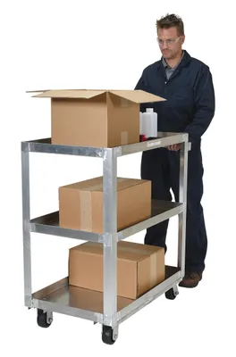 Vestil SCA3-2236 service cart shown from an alternate angle