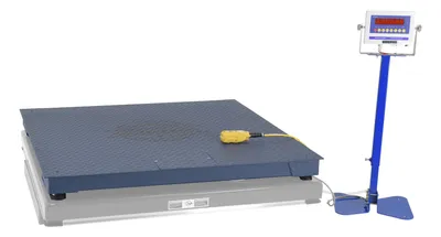 Vestil Steel Integral Scissor Lift Table Scale Option 36 x 36 5000 Lb. Capacity Blue