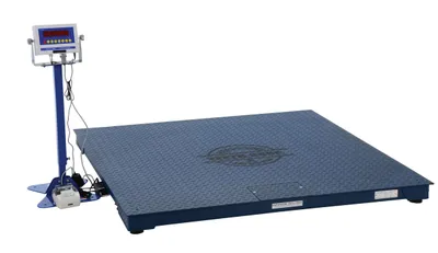 Vestil SCALE-S-CFT-PRINTER electronic digital floor scale shown from an alternate angle