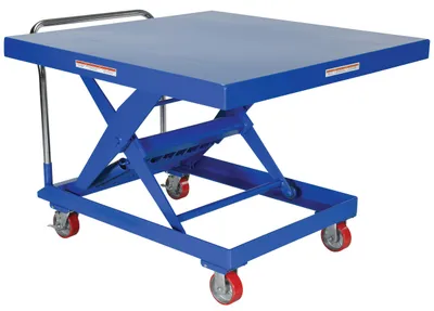 Vestil Steel Auto Hite Cart 50-3/4 In. x 48 In. x 37-5/8 In. 2,000 Lb. Capacity Blue