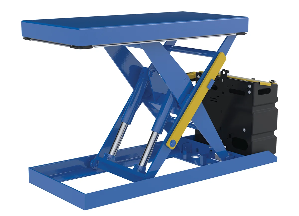 Vestil SCTAB-2000-2040-AC foot pump & powered scissor lift table
