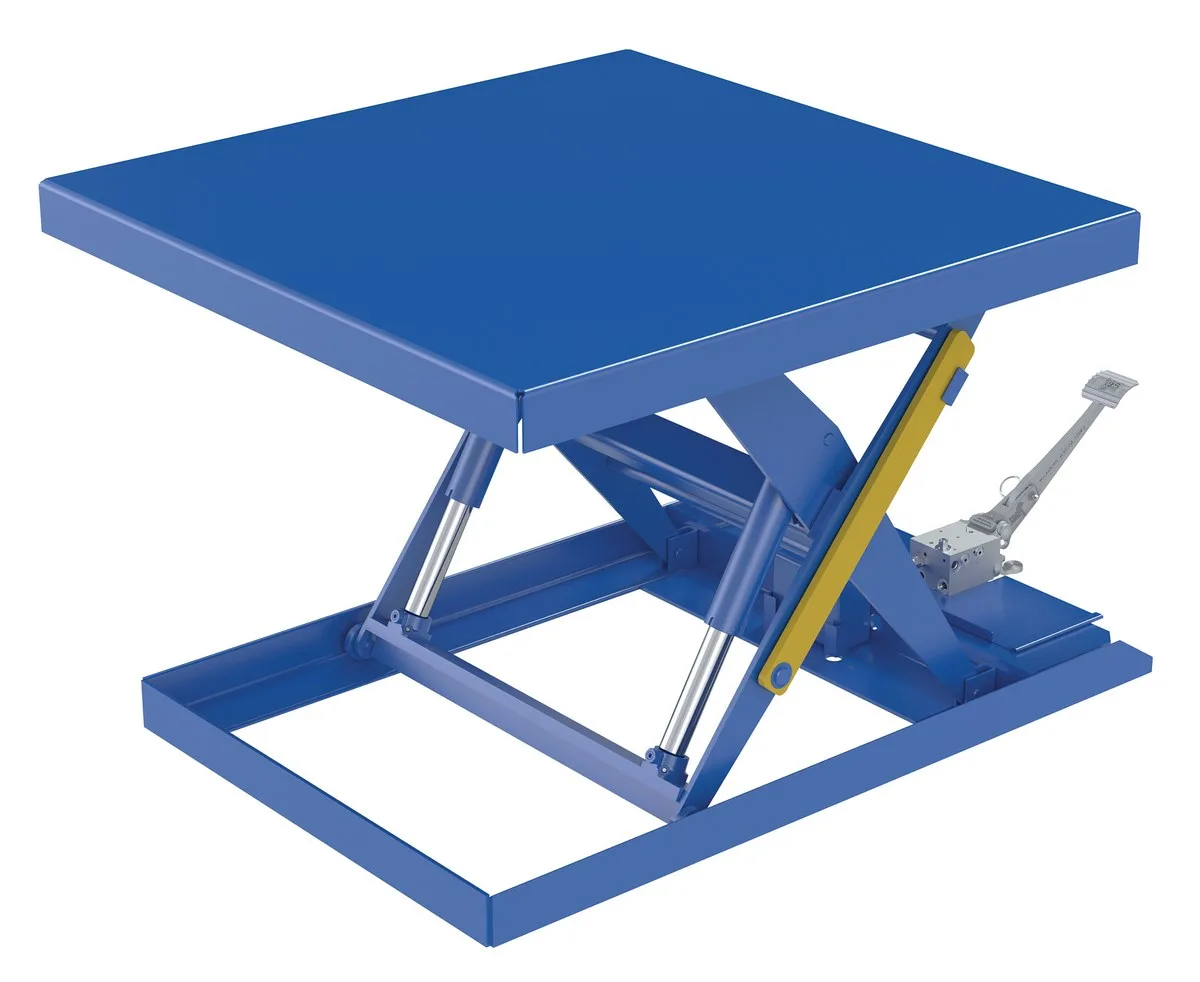 Vestil SCTAB-2000-4242-FP foot pump & powered scissor lift table