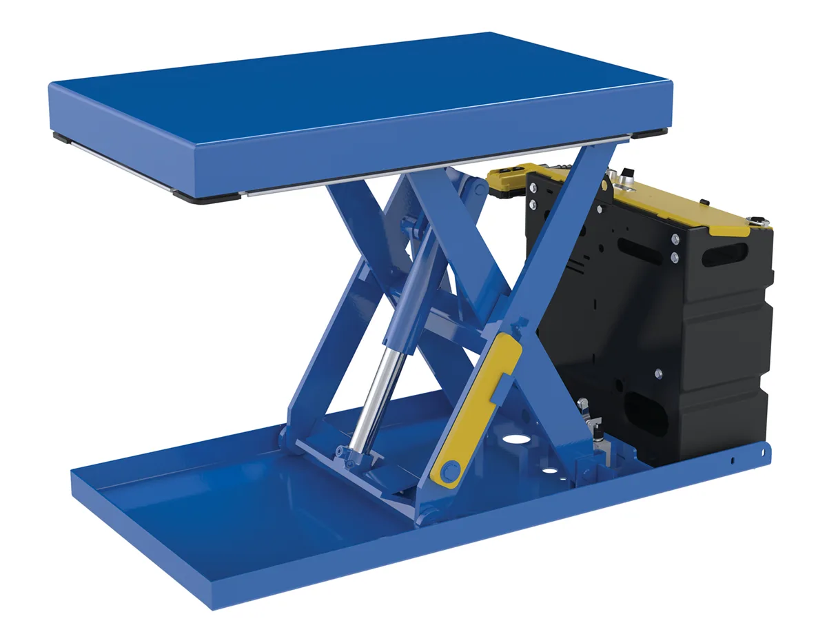 Vestil SCTAB-500-2033-AC foot pump & powered scissor lift table