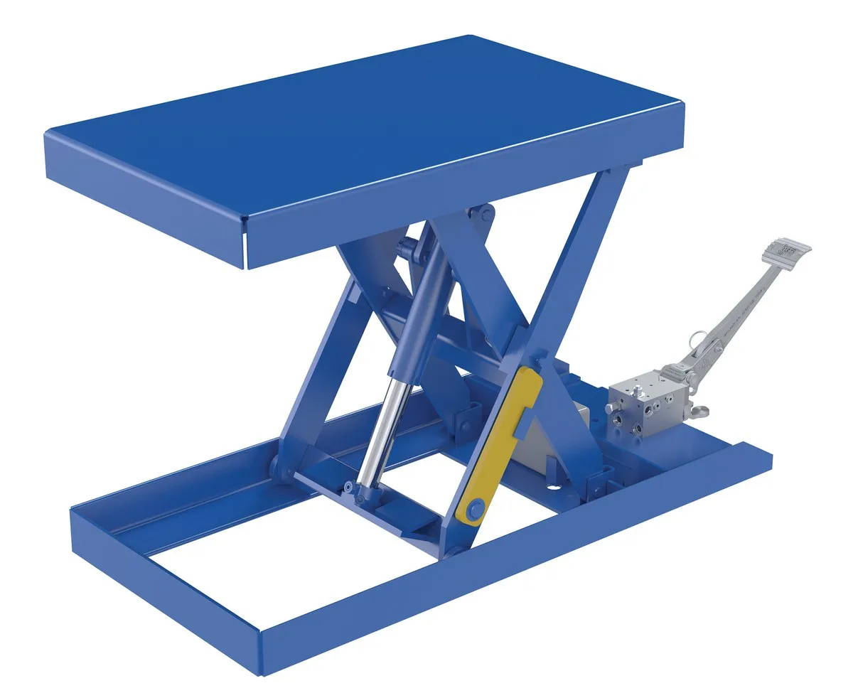 Vestil SCTAB-500-2033-FP foot pump & powered scissor lift table