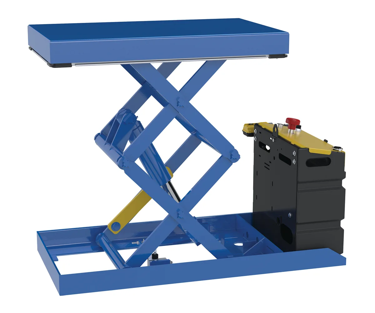Vestil SCTABD-1000-2033-DC foot pump & powered scissor lift table