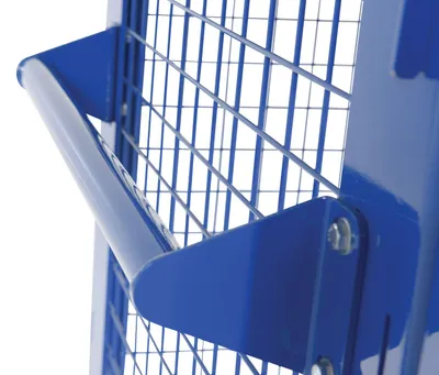 Vestil SCW-XM-3060-BL welded security cart shown from an alternate angle