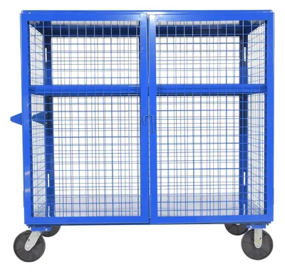 Vestil SCW-XM-3060-BL welded security cart