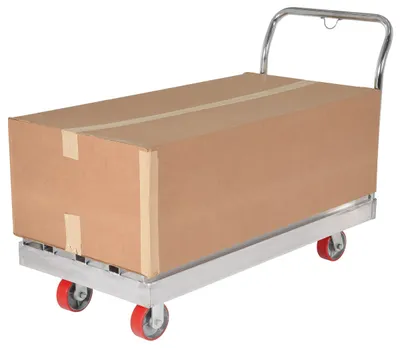 Vestil SDD-2448 aluminum channel platform truck shown from an alternate angle