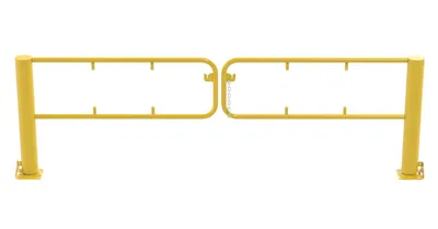 Vestil SDG-10 swivel dock gate shown from an alternate angle