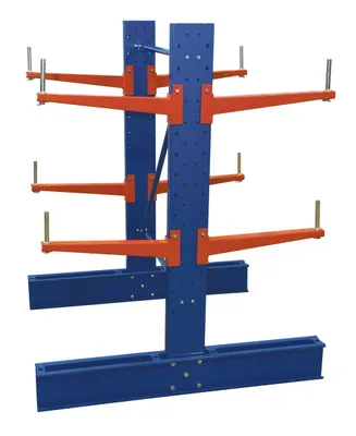 Vestil SDU-C-6-24-SET cantilever rack kit shown from an alternate angle