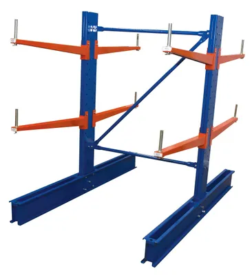 Vestil SDU-C-6-36-SET cantilever rack kit shown from an alternate angle