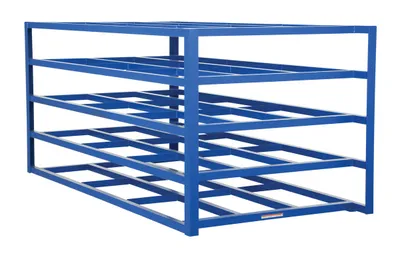 Vestil SHEET-R-57 horizontal sheet rack shown from an alternate angle