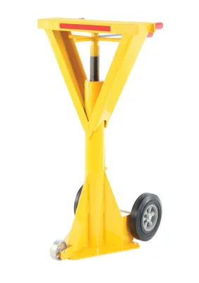Vestil SP-TOP-BEAM-100 trailer stabilizing jack shown from an alternate angle