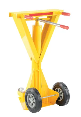 Vestil SP-TOP-BEAM-100 trailer stabilizing jack shown from an alternate angle