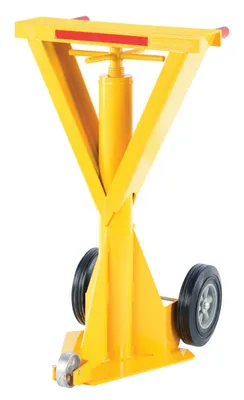 Vestil SP-TOP-BEAM trailer stabilizing jack shown from an alternate angle