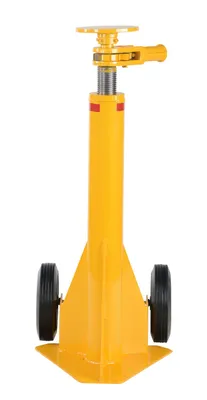 Vestil SP-TOP-R-100 trailer stabilizing jack shown from an alternate angle