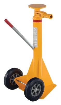Vestil SP-TOP-R trailer stabilizing jack shown from an alternate angle