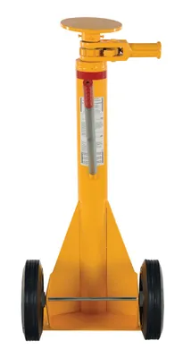 Vestil SP-TOP-R trailer stabilizing jack shown from an alternate angle