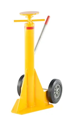 Vestil SP-TOP trailer stabilizing jack shown from an alternate angle