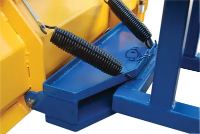 Vestil SPB-N-72 fork truck snow plow pusher shown from an alternate angle