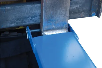 Vestil SPB-N-72 fork truck snow plow pusher shown from an alternate angle