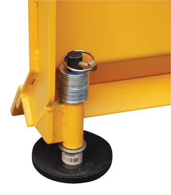 Vestil SPB-N-72 fork truck snow plow pusher shown from an alternate angle