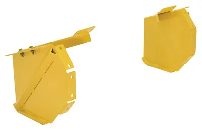 Vestil Retro Fit End Plates For Snow Plow Blade Yellow