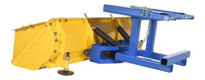 Vestil SPB-P-72 fork truck snow plow pusher shown from an alternate angle