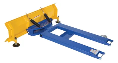 Vestil SPB-VN-848-72 fork truck snow plow shown from an alternate angle