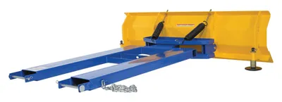 Vestil SPB-VN-848-72 fork truck snow plow shown from an alternate angle
