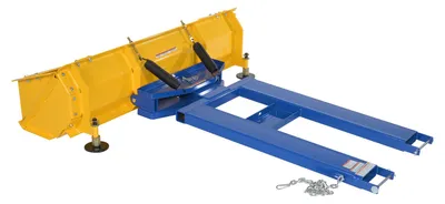 Vestil SPB-VP-848-72 fork truck snow plow shown from an alternate angle