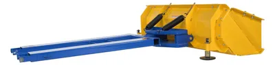 Vestil SPB-VP-848-72 fork truck snow plow shown from an alternate angle