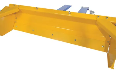 Vestil SPB-VP-848-72 fork truck snow plow shown from an alternate angle