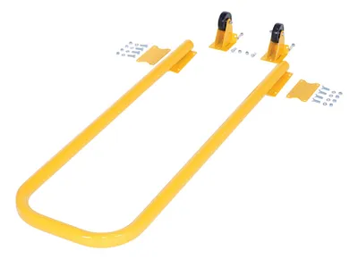 Vestil SPN-1-YL-AOK step poly nestable shown from an alternate angle