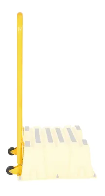Vestil SPN-1-YL-AOK step poly nestable shown from an alternate angle