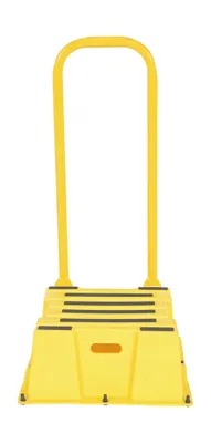 Vestil SPN-1-YL-HR-PO step poly nestable shown from an alternate angle