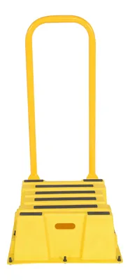 Vestil SPN-1-YL-HR step poly nestable shown from an alternate angle