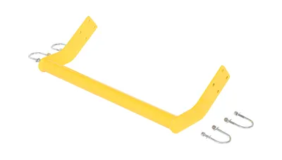 Vestil SPN-2-YL-BR-RF step poly nestable shown from an alternate angle