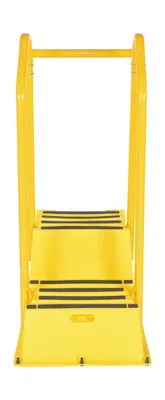 Vestil SPN-2-YL-HR-BR-PO step poly nestable shown from an alternate angle