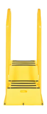 Vestil SPN-2-YL-HR-PO step poly nestable shown from an alternate angle