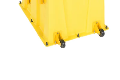 Vestil SPN-2-YL-HR-PO step poly nestable shown from an alternate angle