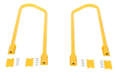 Vestil SPN-2-YL-HR-RF step poly nestable shown from an alternate angle